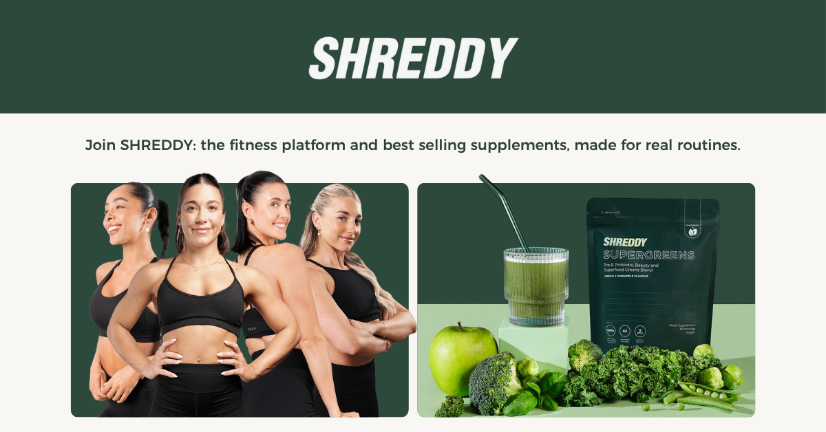 SHREDDY | Fitness App & Bestselling Supplements for Real Routines