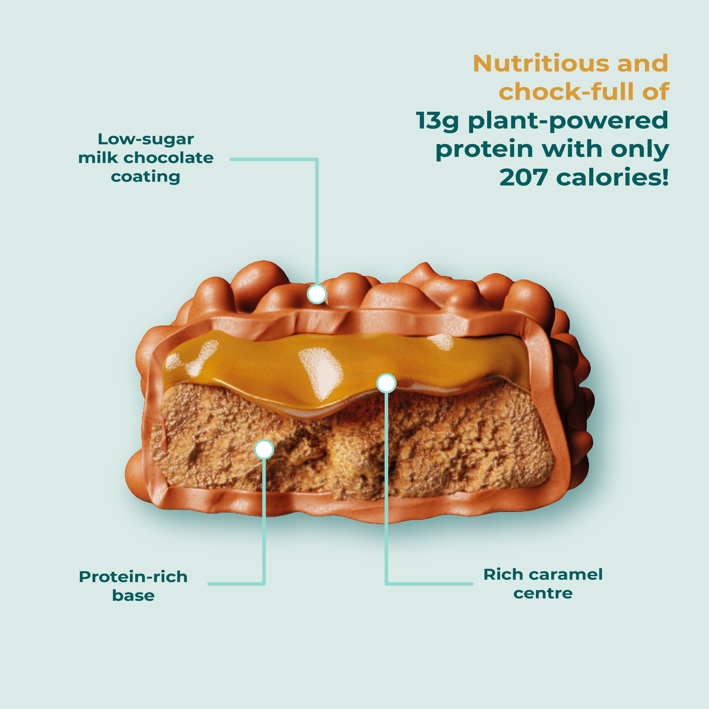 Gooey Salted Caramel Protein Bar - 15 Pack